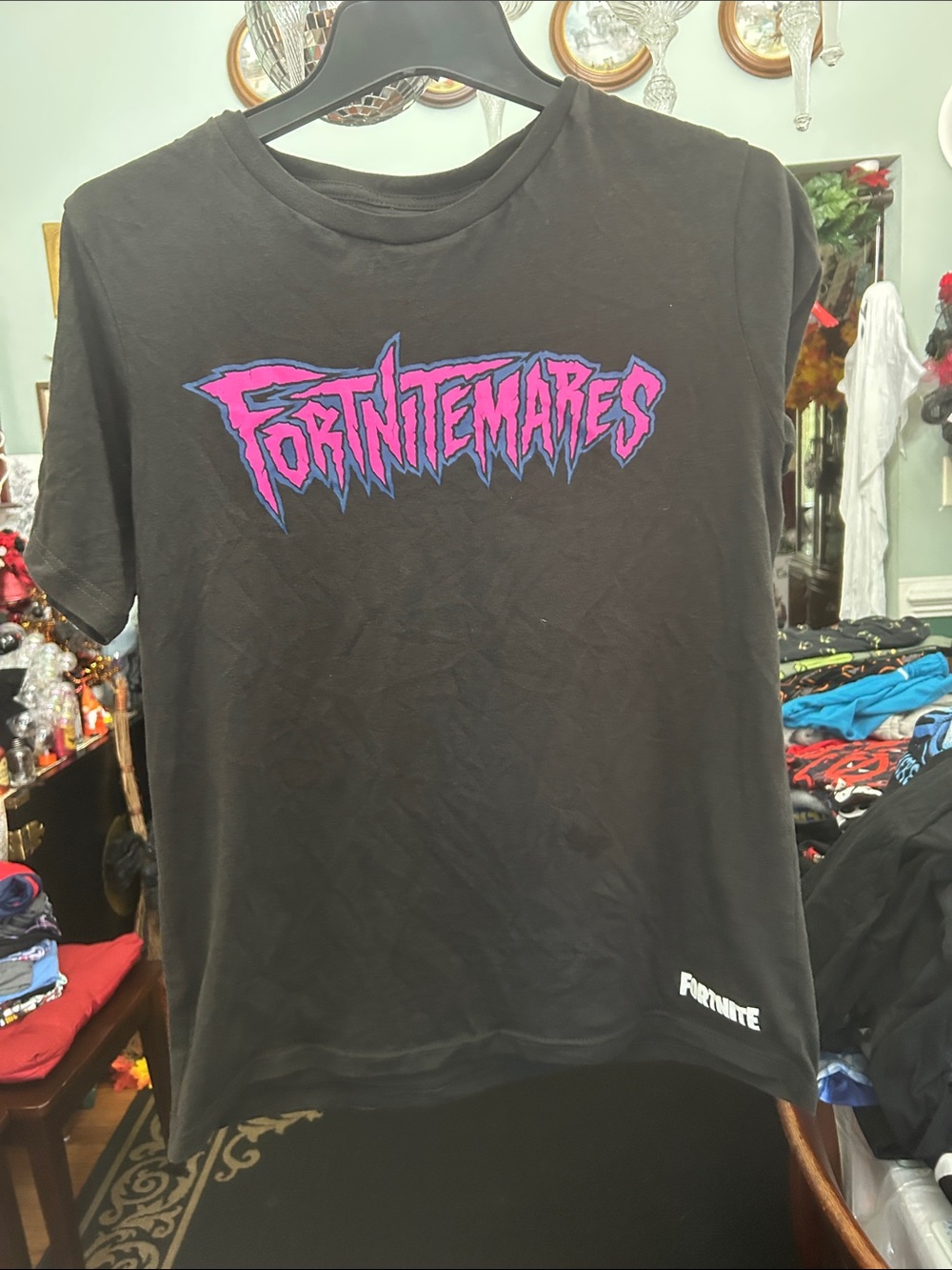 Fortnitemares Kids Short Sleeve Tee in Black